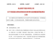 良品铺子复牌，武汉国资委将成实控人